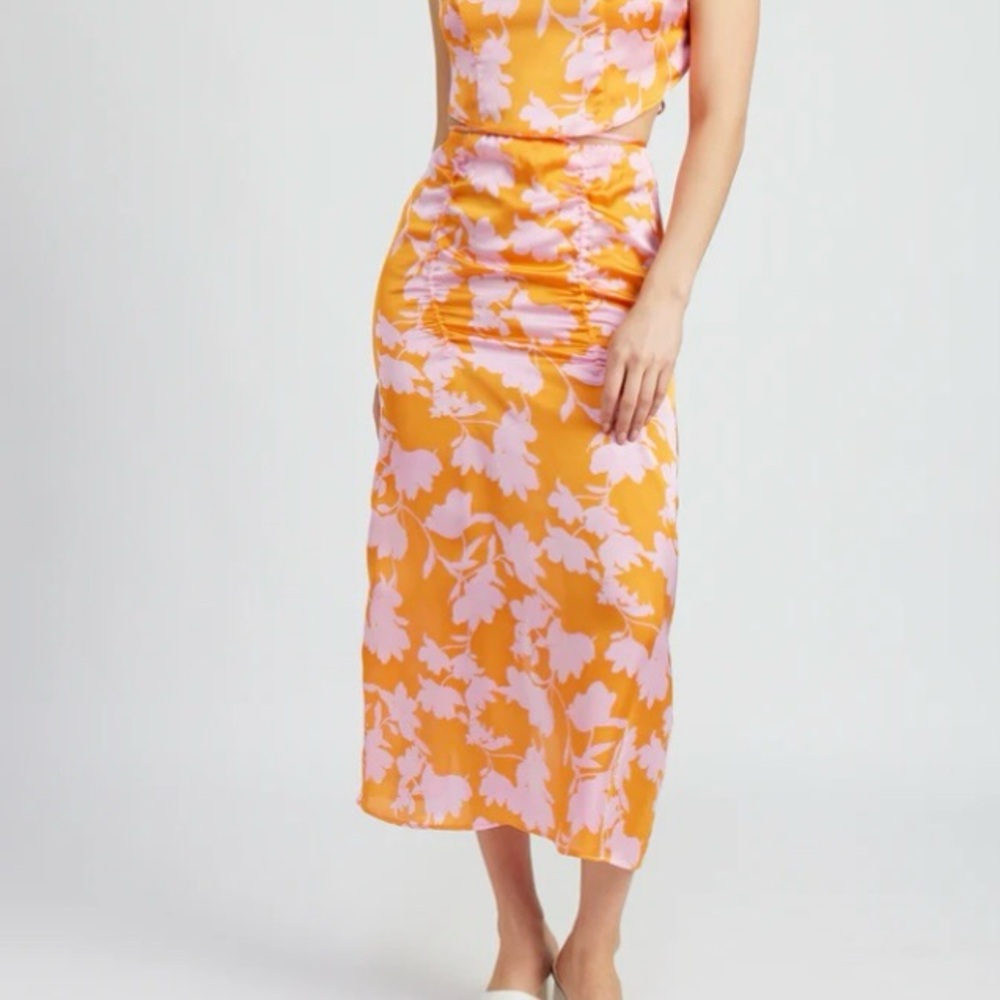Emory Park • Ada Maxi Skirt in Cream Floral - Picture 10 of 12